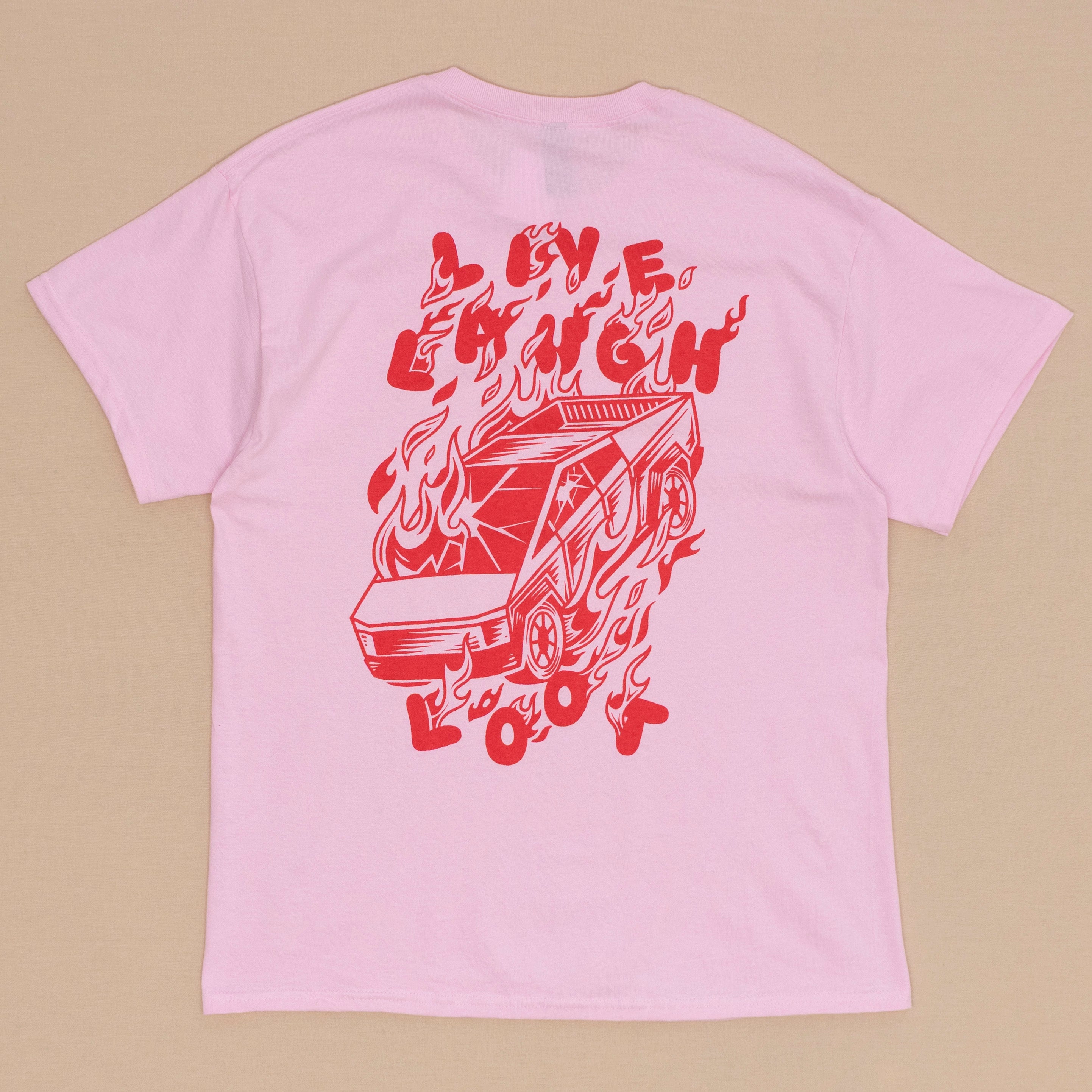 Live Laugh Loot T Shirt (rosa)