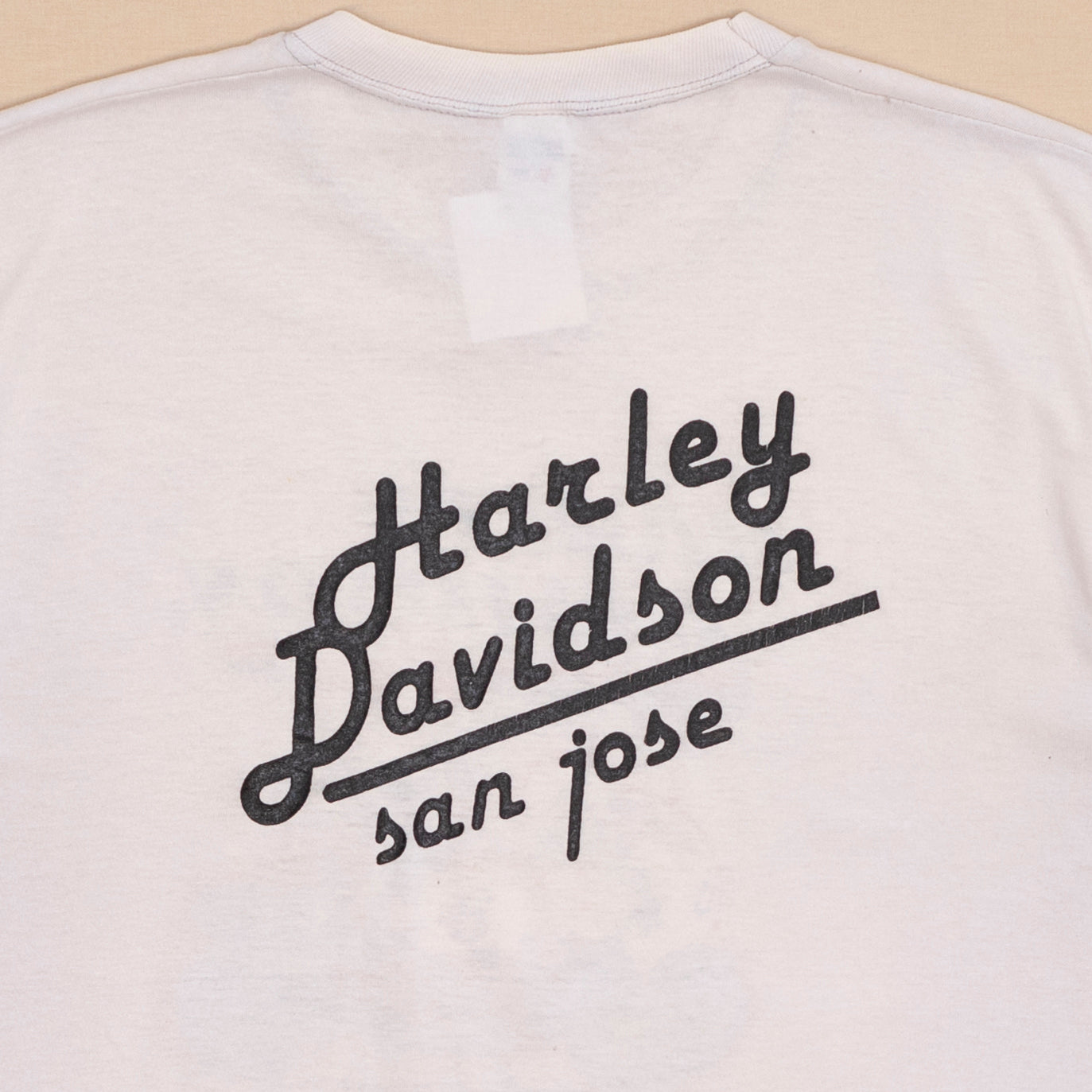 80s Harley Davidson Racing T Shirt, XL