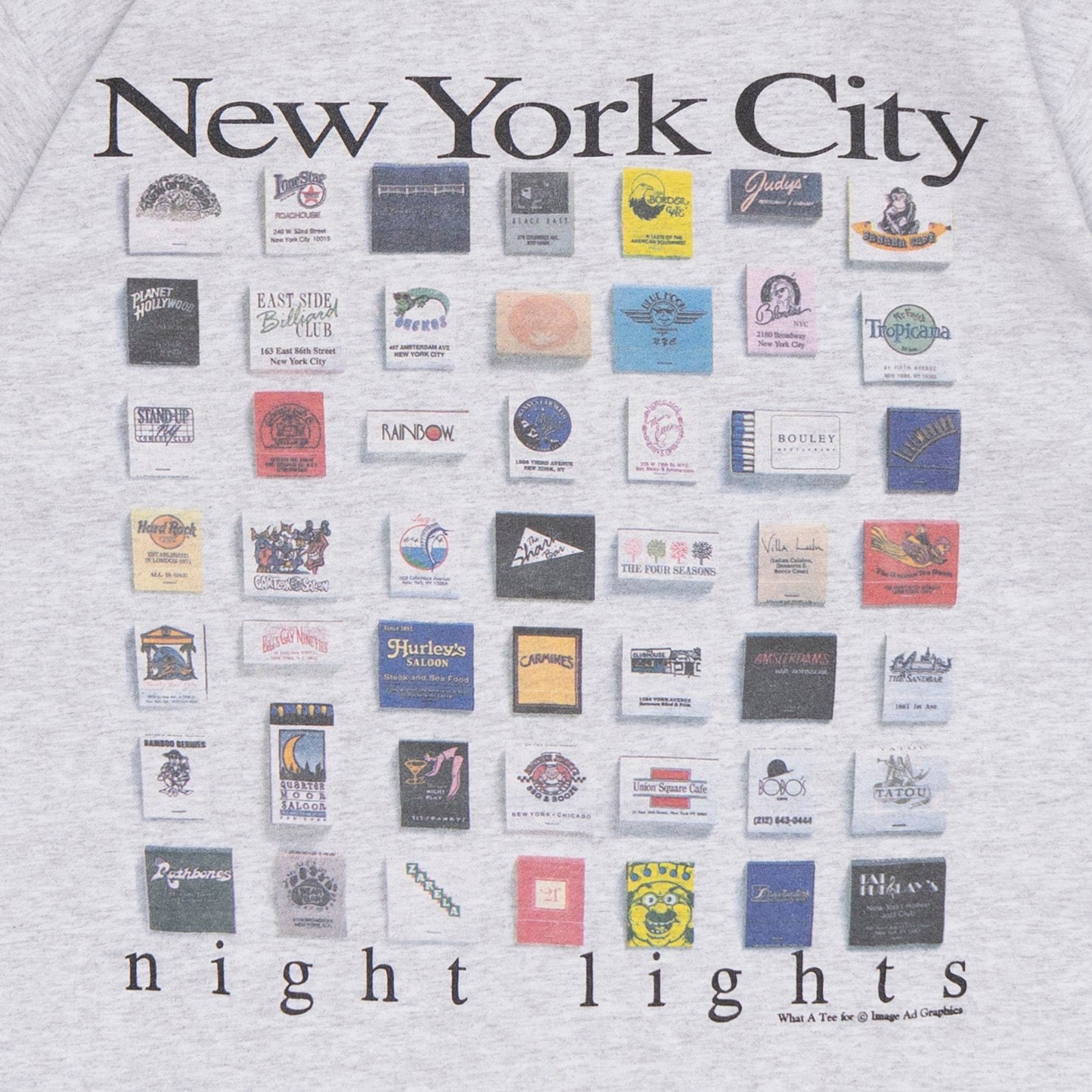 NYC Nightlights T Shirt, L