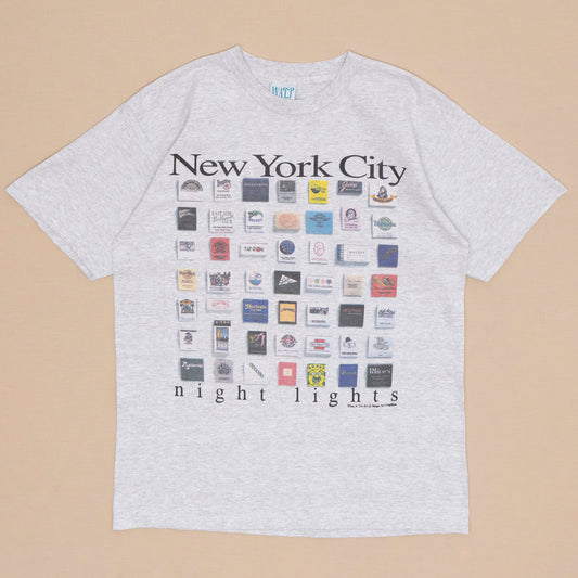 NYC Nightlights T Shirt, L