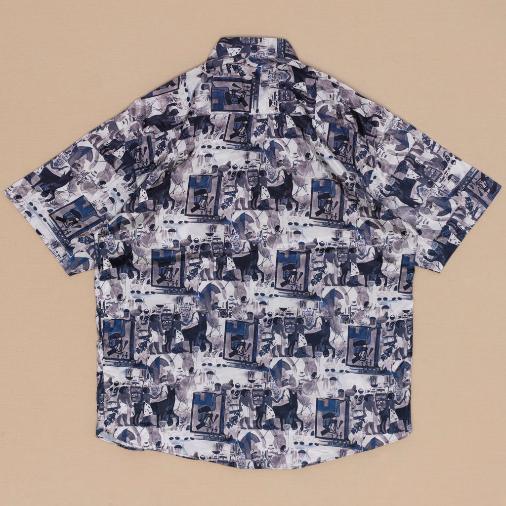 Pattern Kurzarmhemd, L