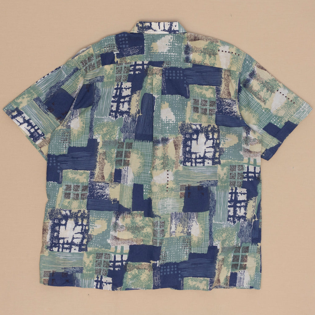 Pattern Kurzarmhemd, XXL