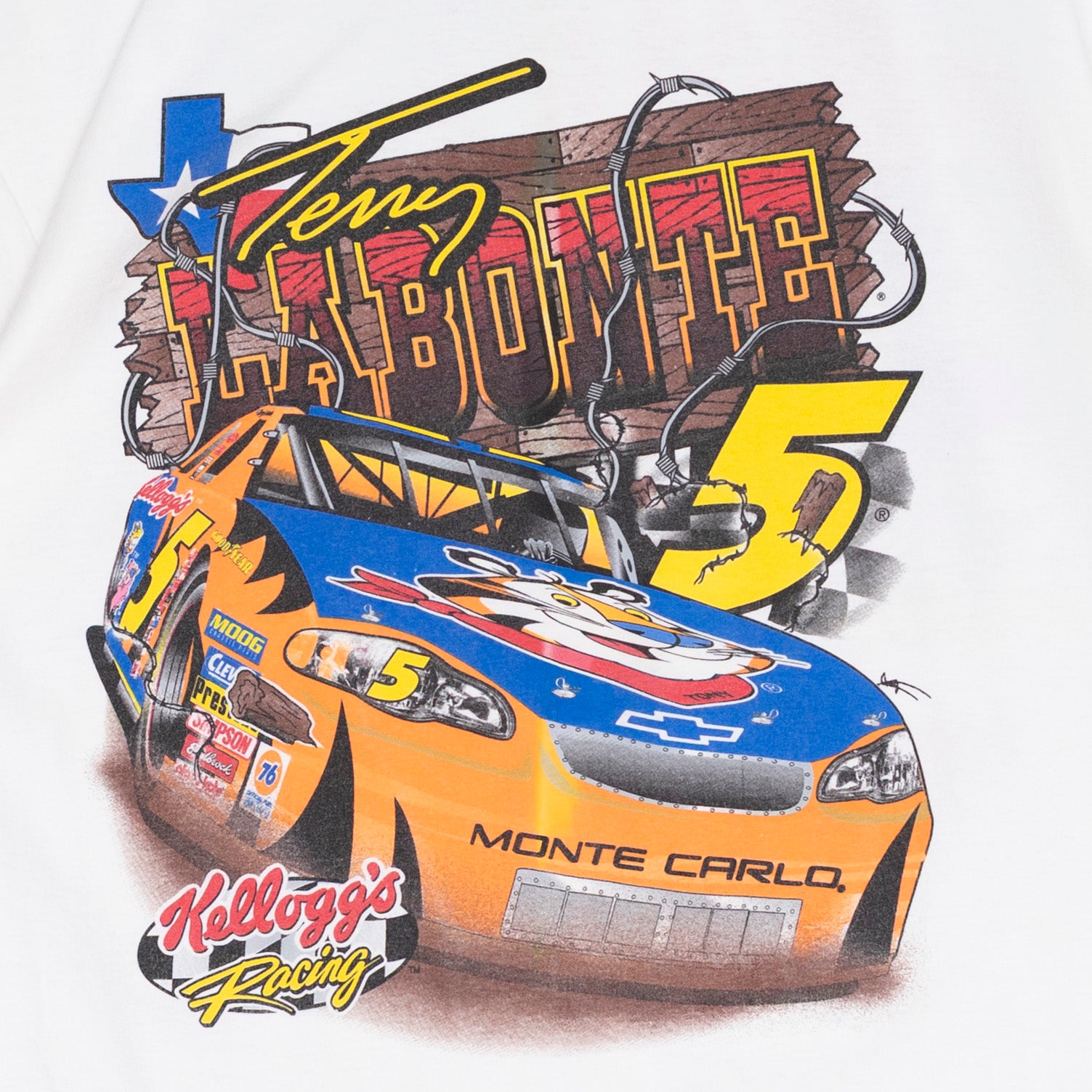 Texas Tornado Nascar T Shirt, XXL