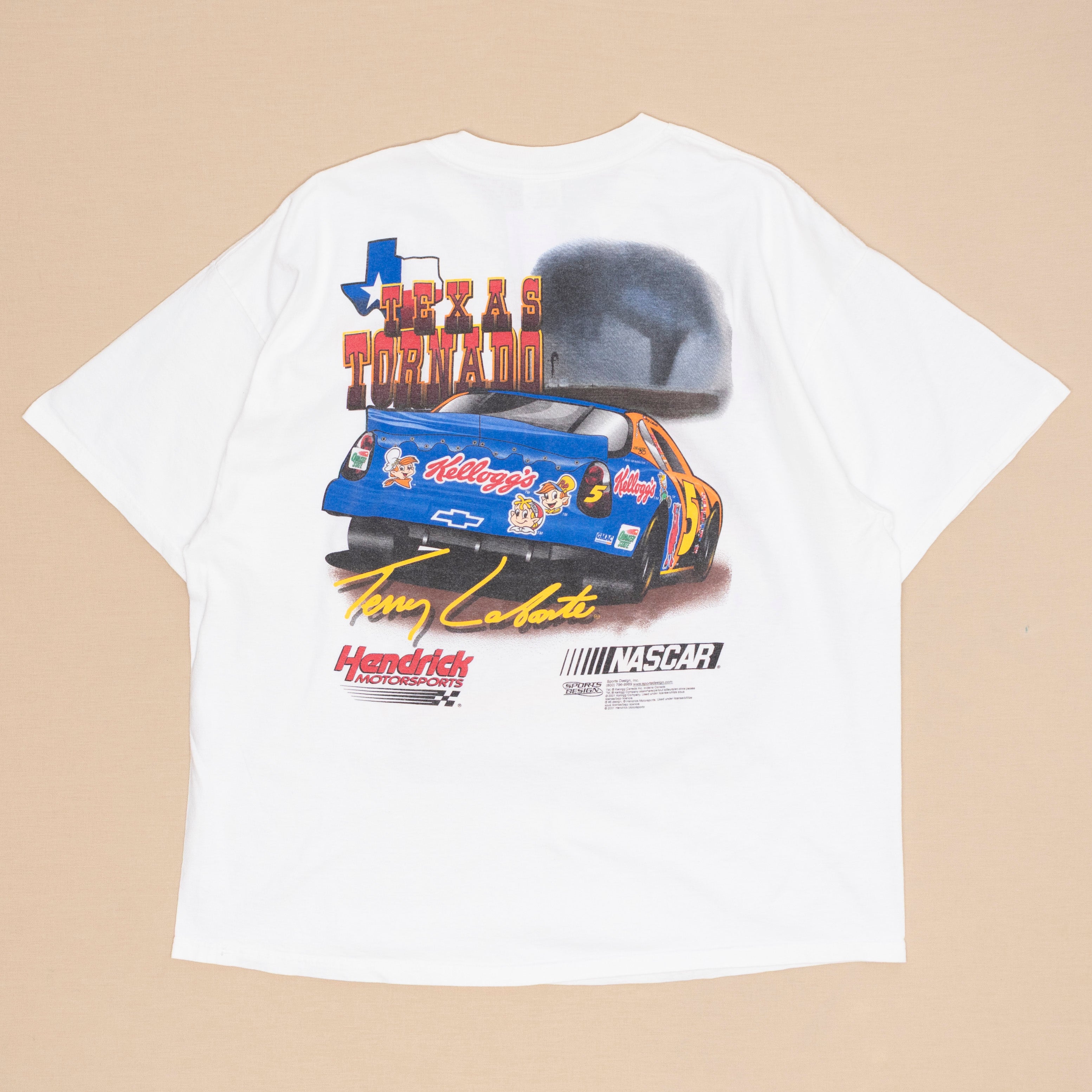 Texas Tornado Nascar T Shirt, XXL
