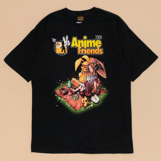 Anime Friends T Shirt, L
