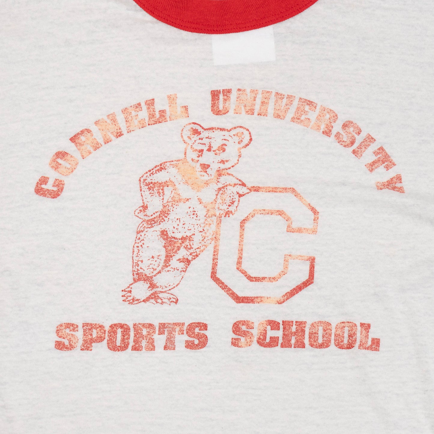 70s Cornell University Ringer T Shirt, M