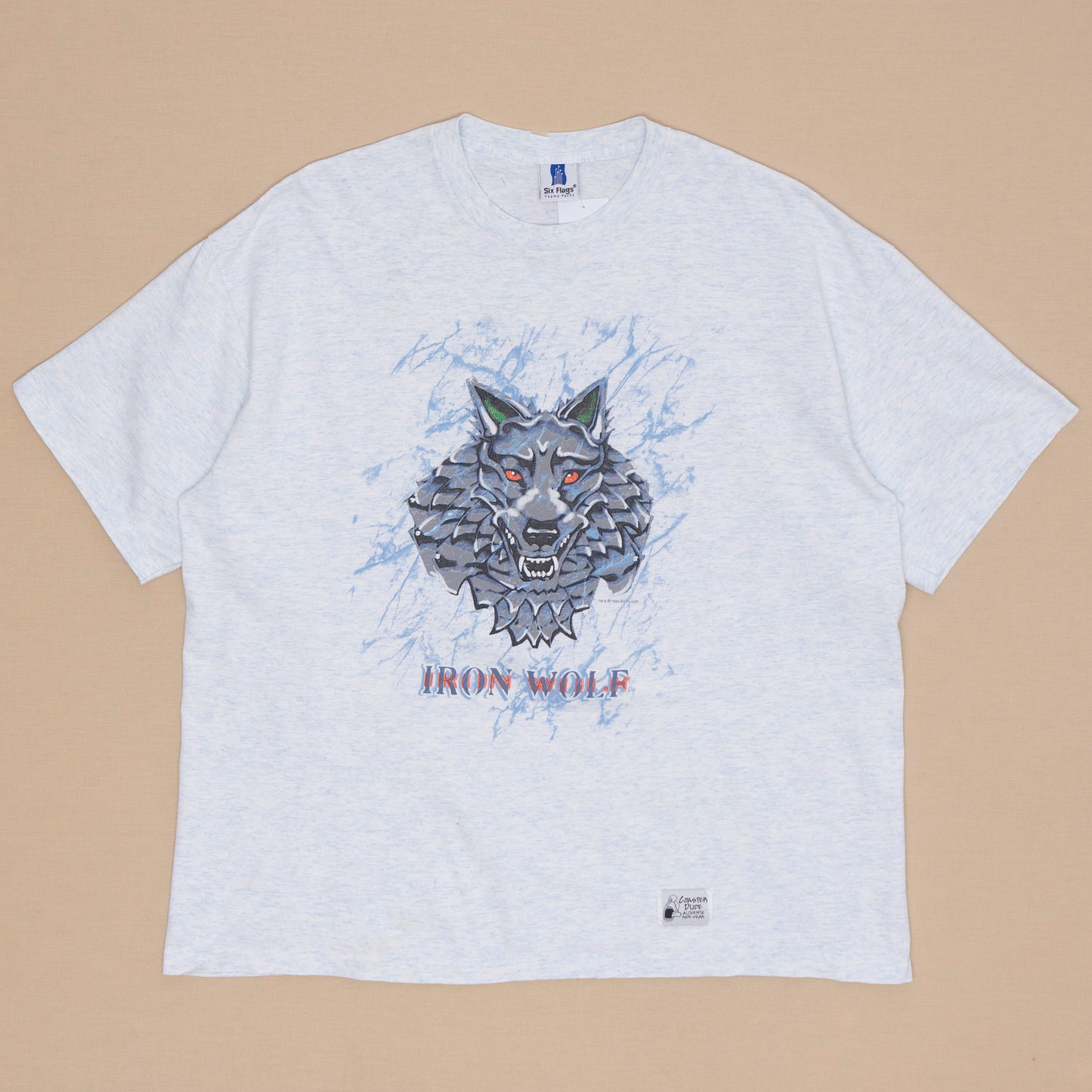 Iron Wolf Six Flags T Shirt, XXL