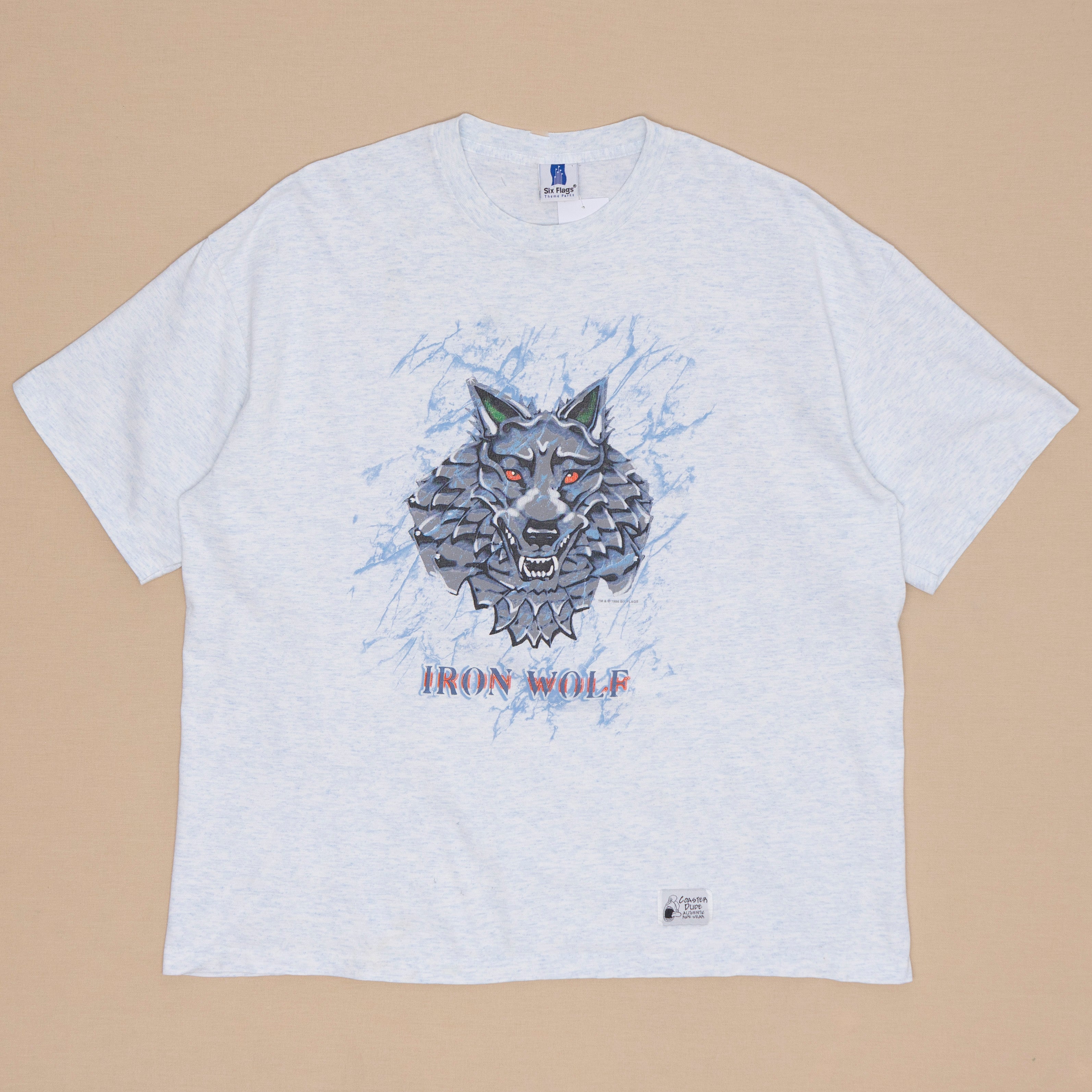 Iron Wolf Six Flags T Shirt, XXL