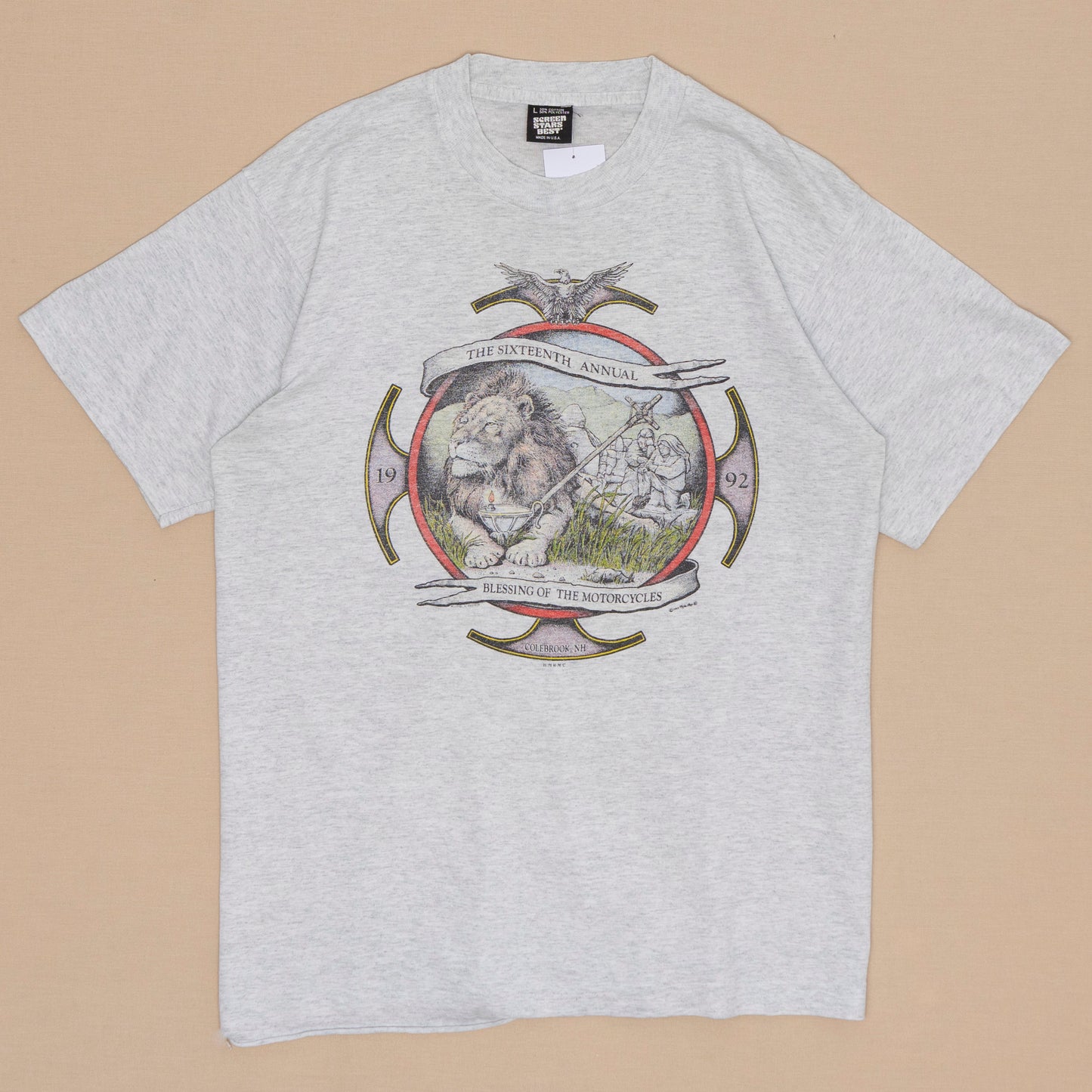 Motorcycle Blessing T Shirt, L