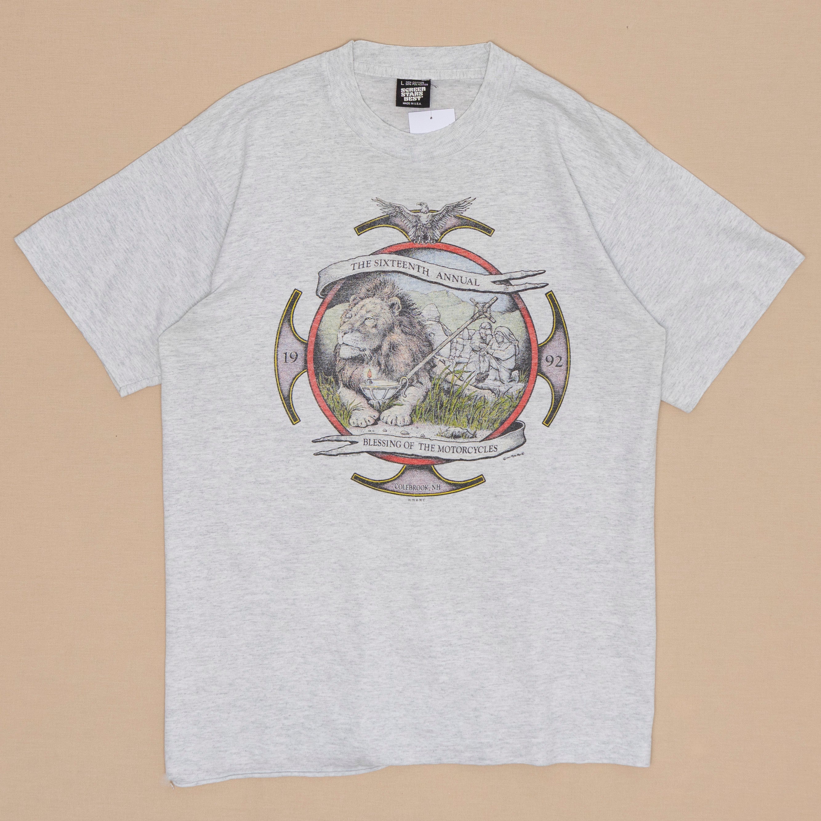Motorcycle Blessing T Shirt, L