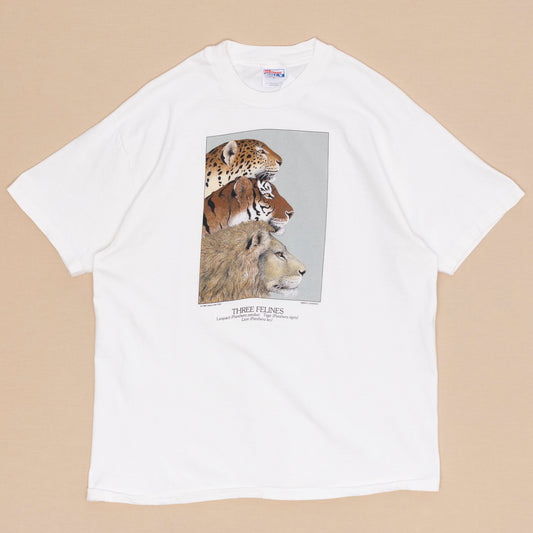 Three Felines T Shirt, XL