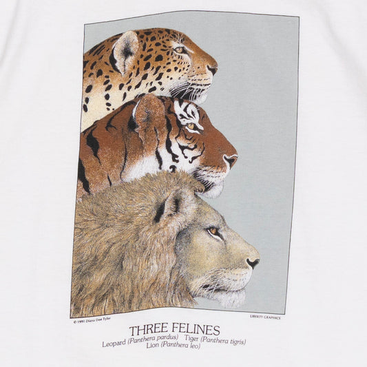 Three Felines T Shirt, XL