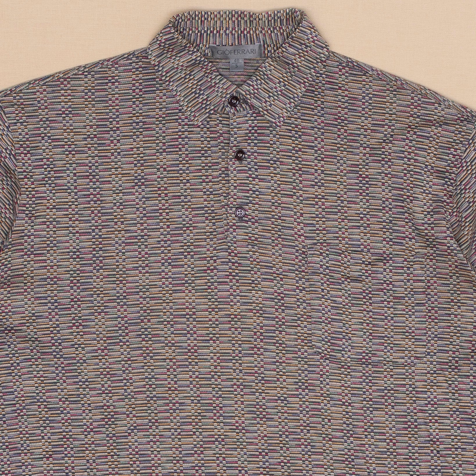 Pattern Poloshirt, S