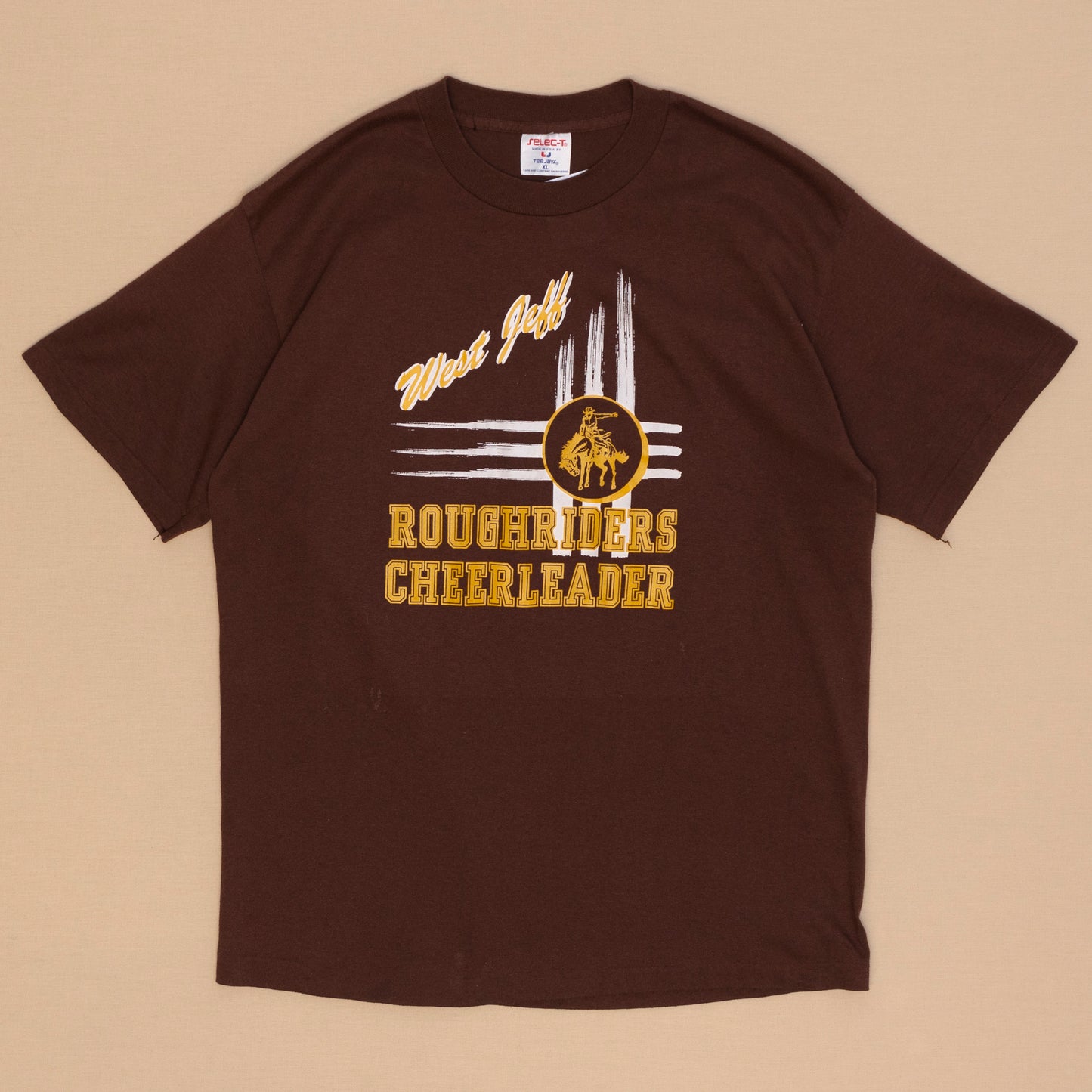 Roughriders Cheerleader T Shirt, L-XL