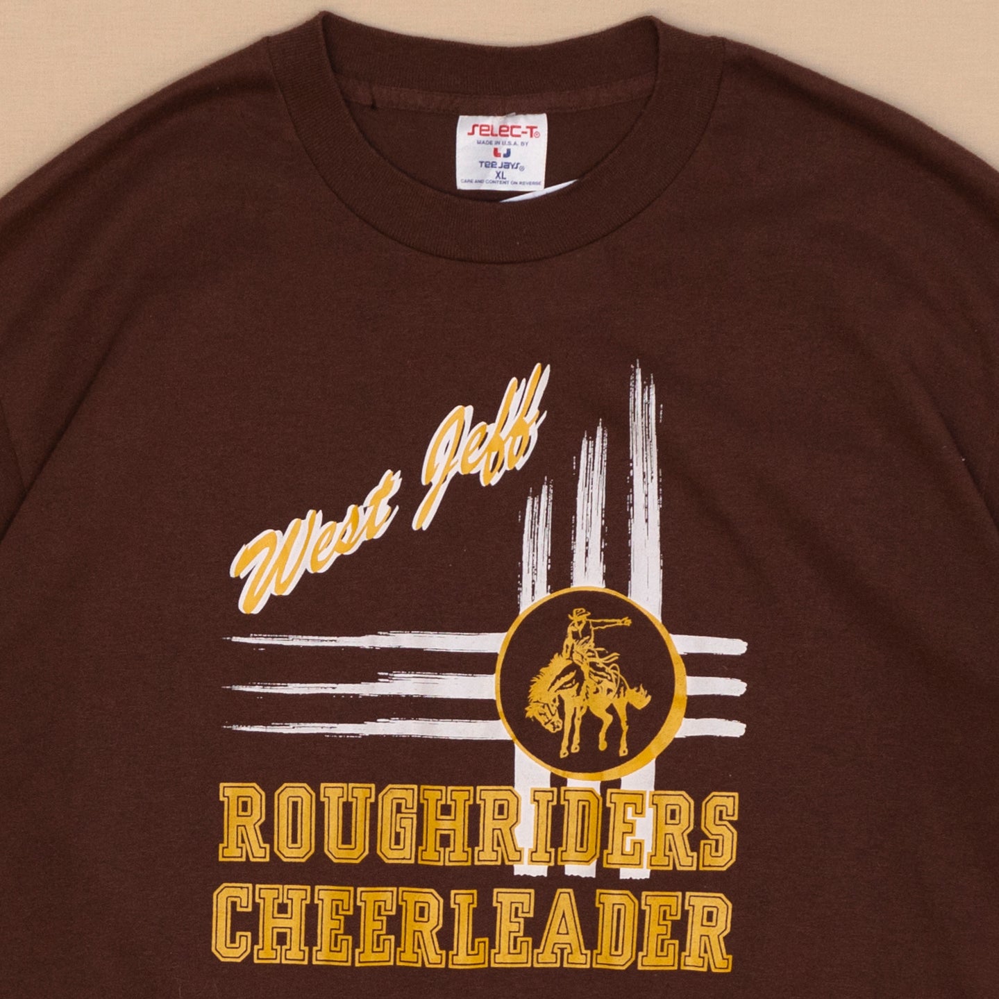 Roughriders Cheerleader T Shirt, L-XL