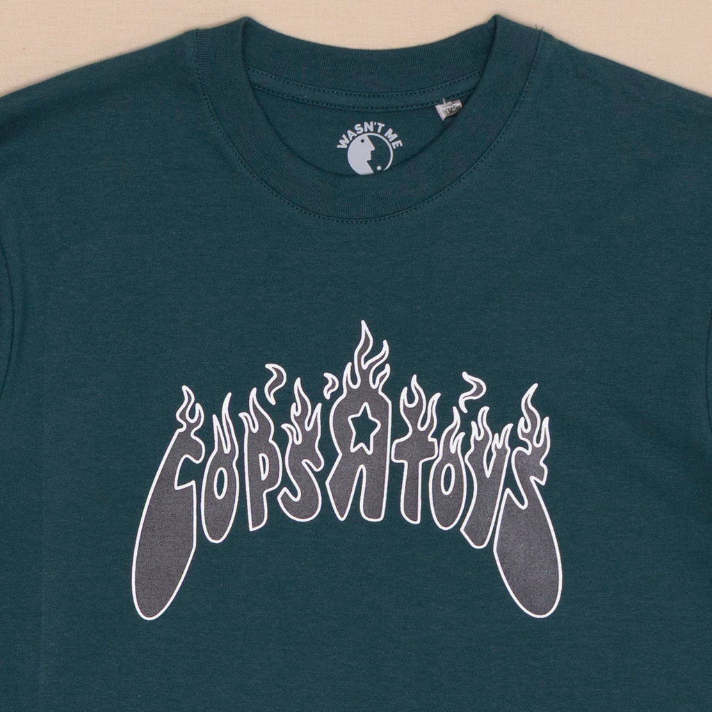 Cops R Toys Flame T Shirt - petrol