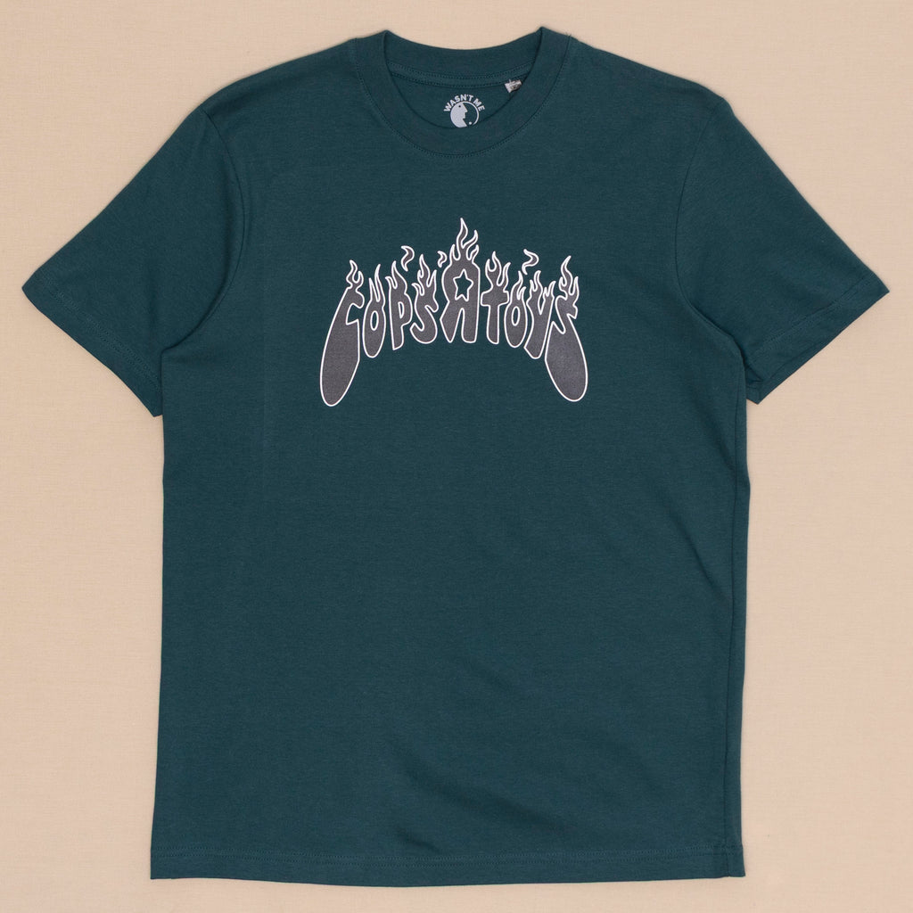 Cops R Toys Flame T Shirt - petrol