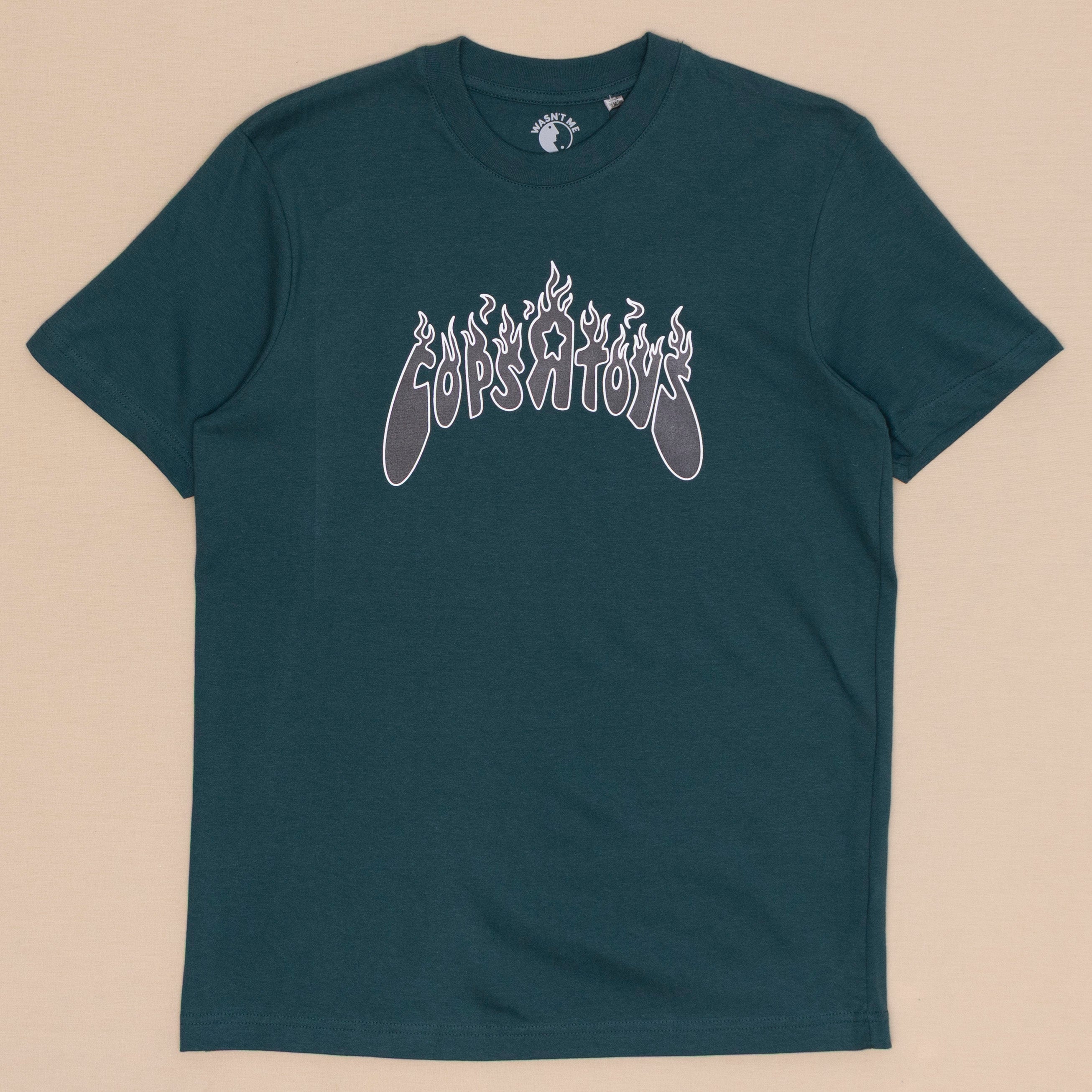 Cops R Toys Flame T Shirt - petrol