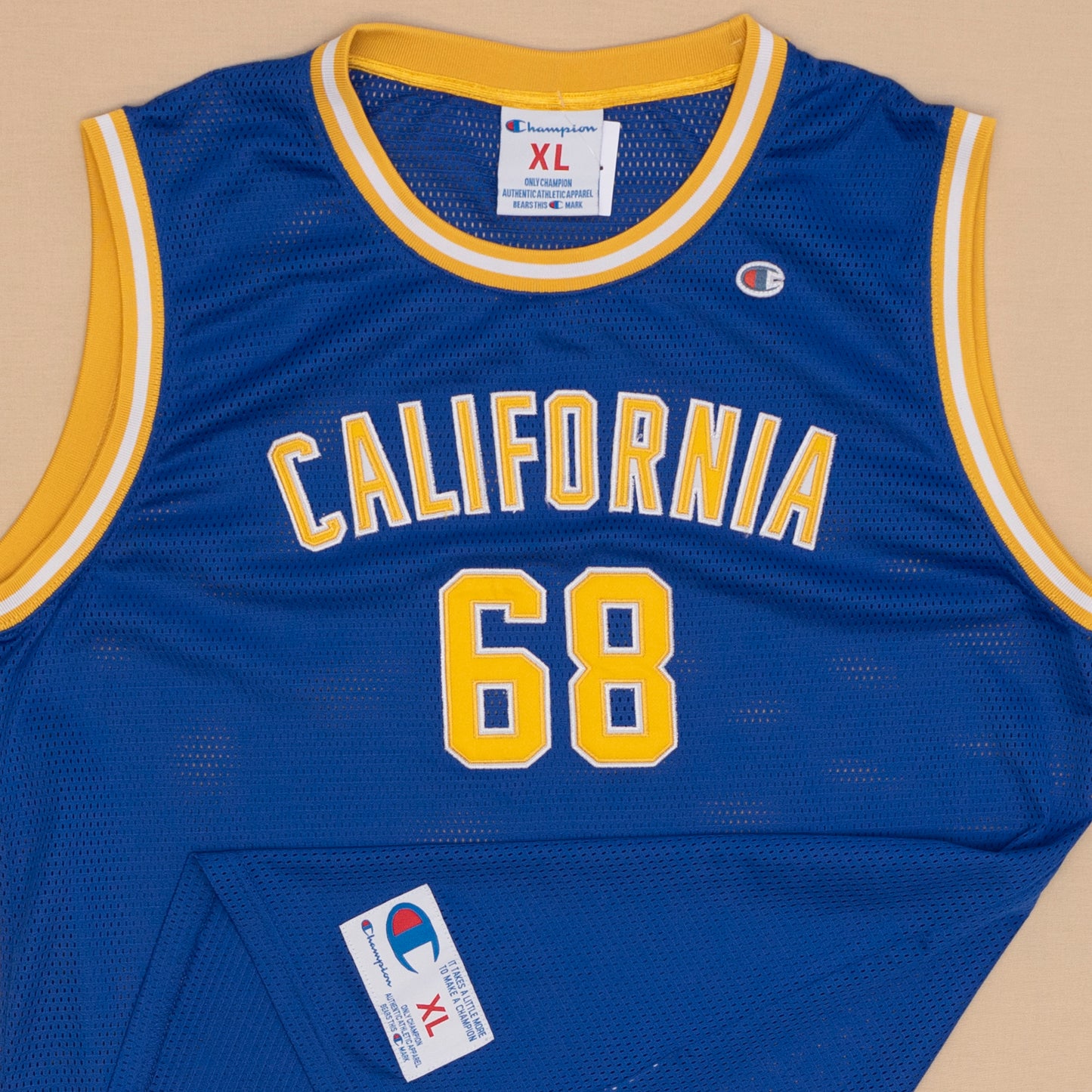 California #68 Basketball Jersey, XL