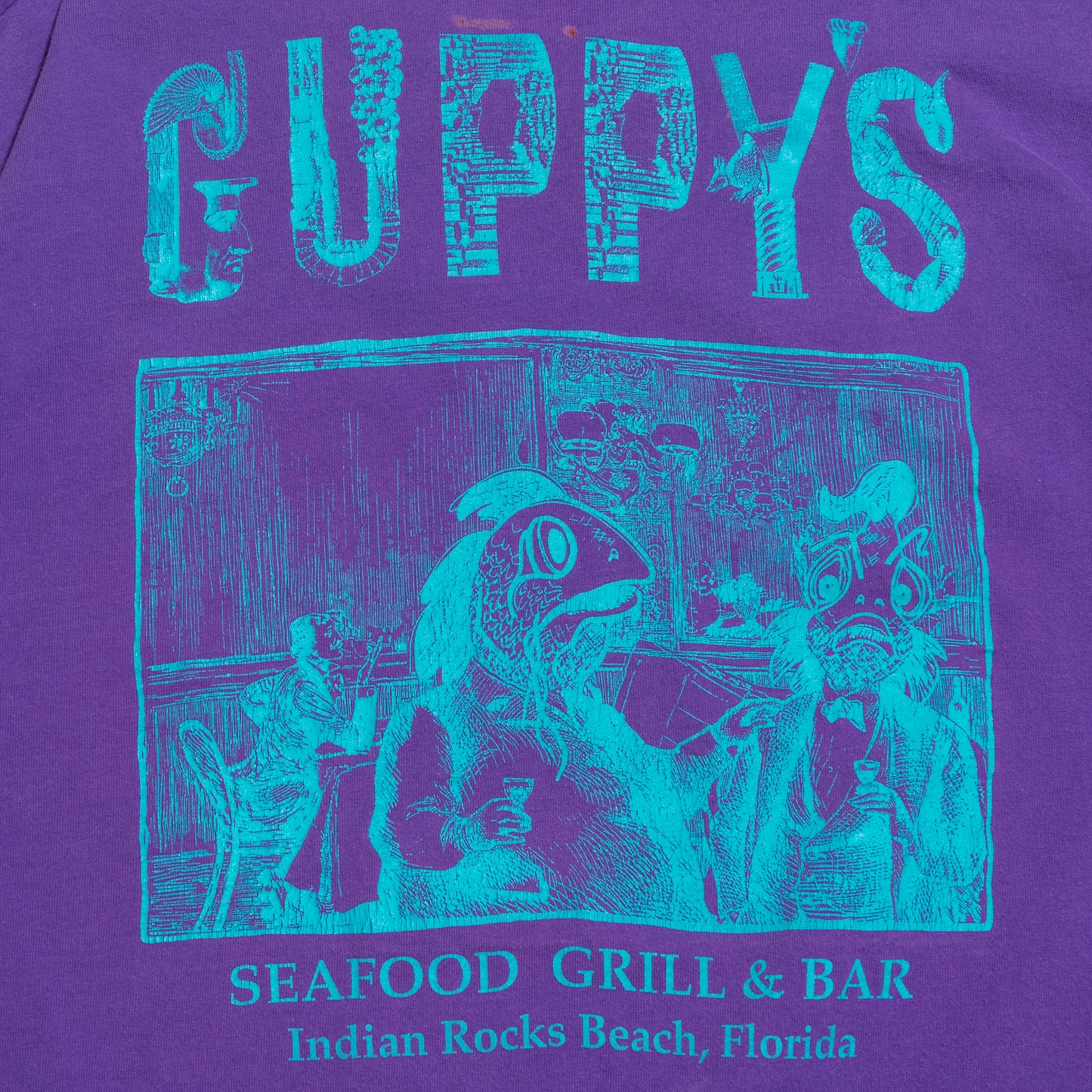 Guppy's on the Beach T Shirt, XL