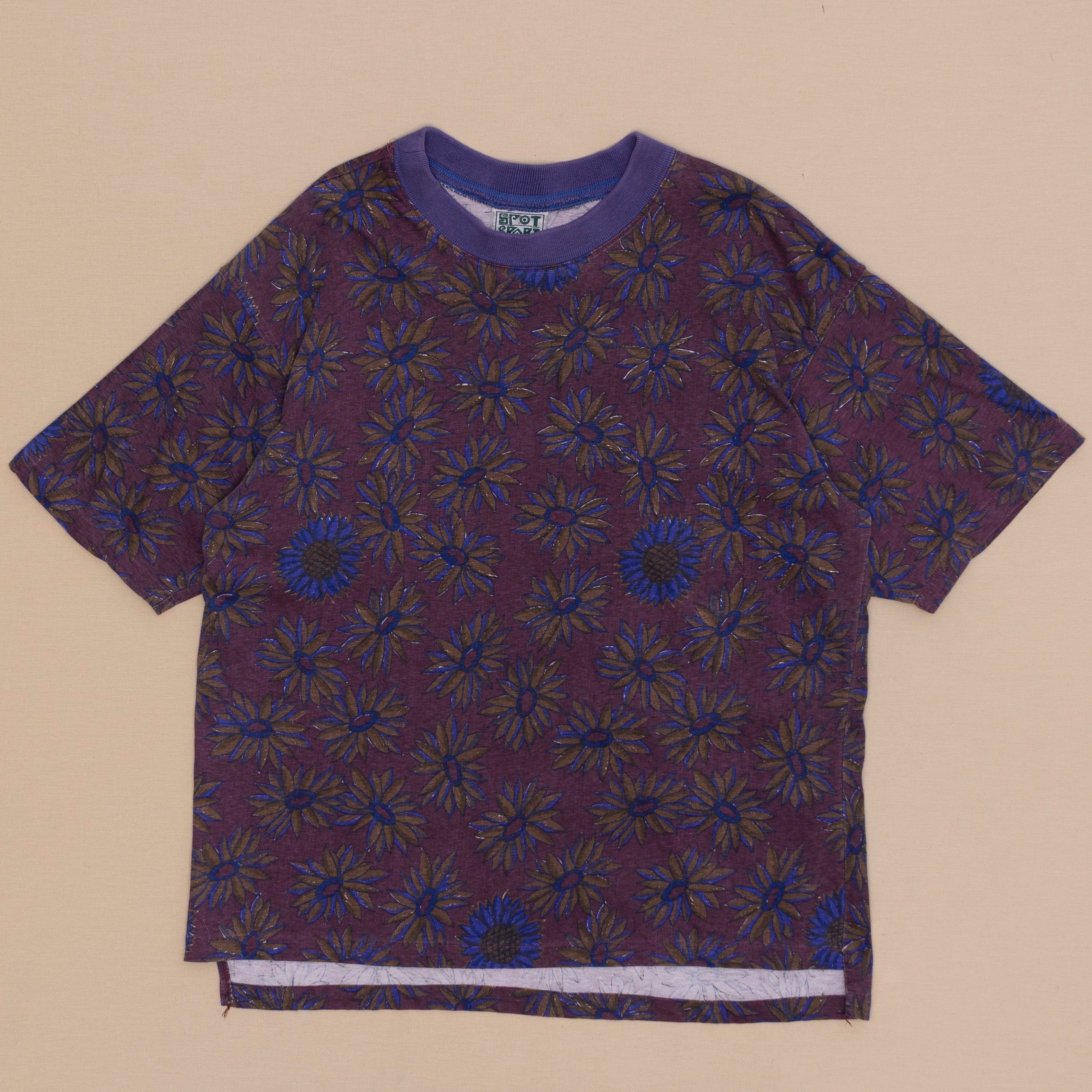 Flower AOP T Shirt, L