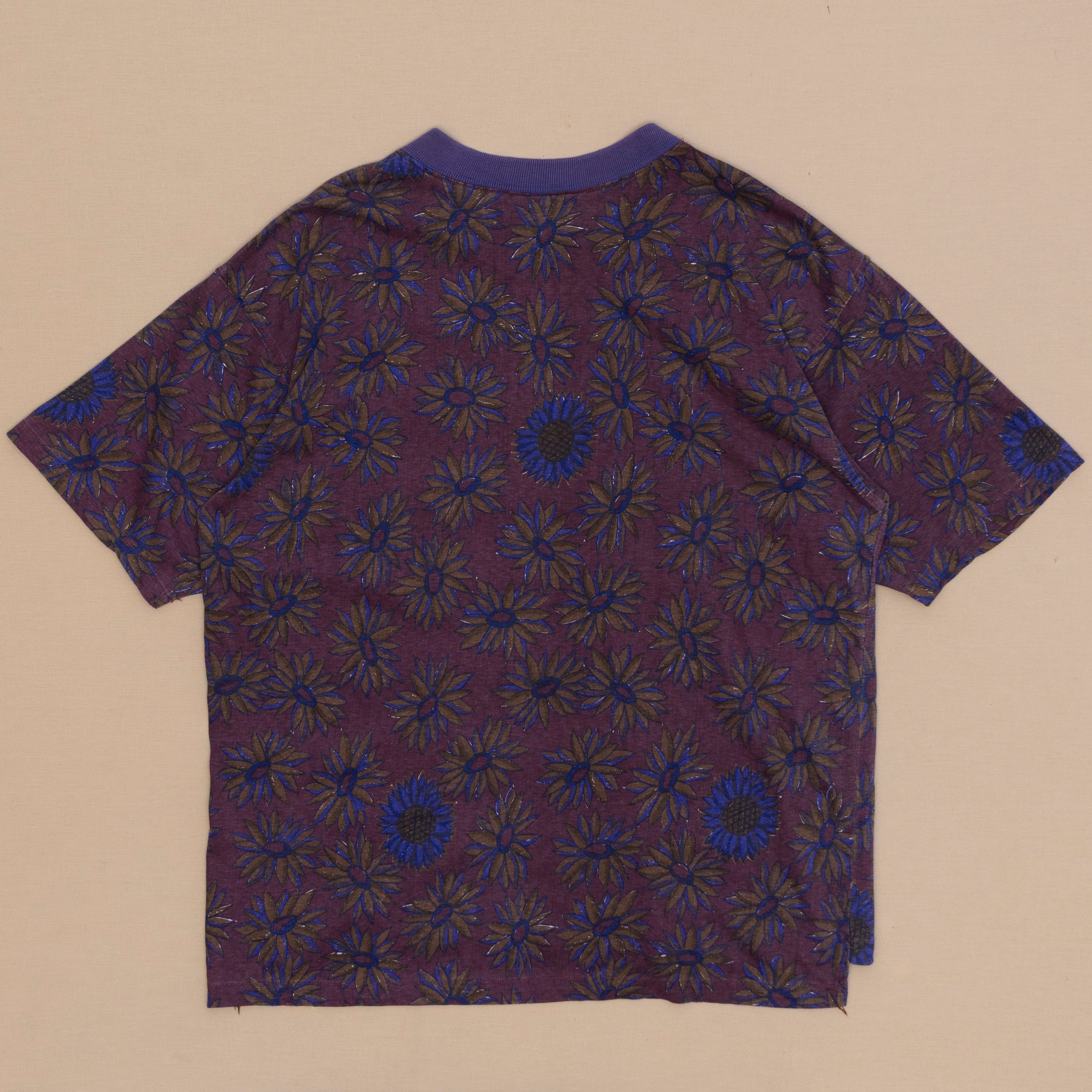 Flower AOP T Shirt, L