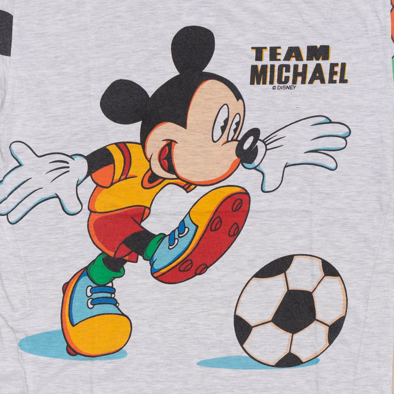 Mickey Mouse Soccer T Shirt, M-L
