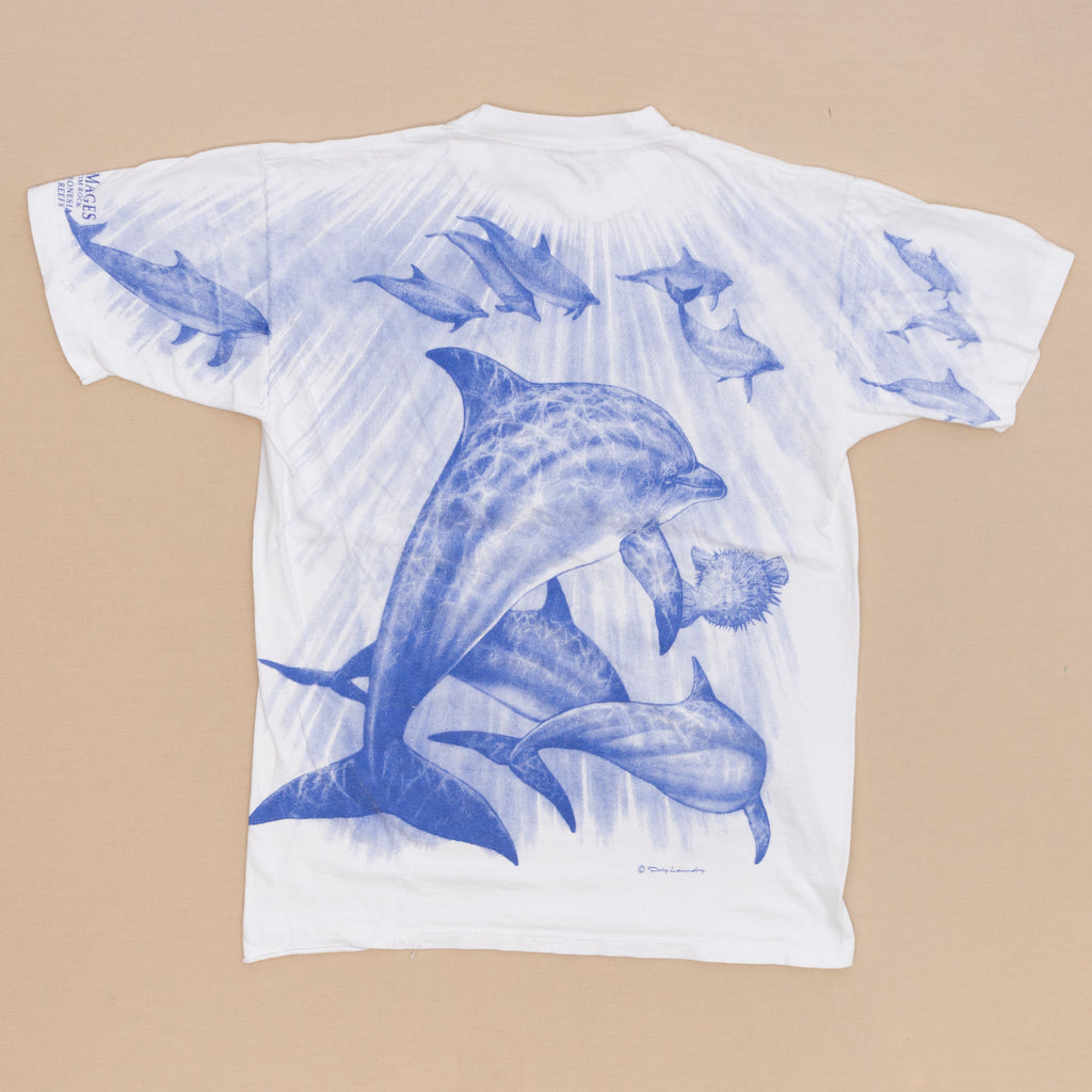 Dolphin AOP T Shirt, XL