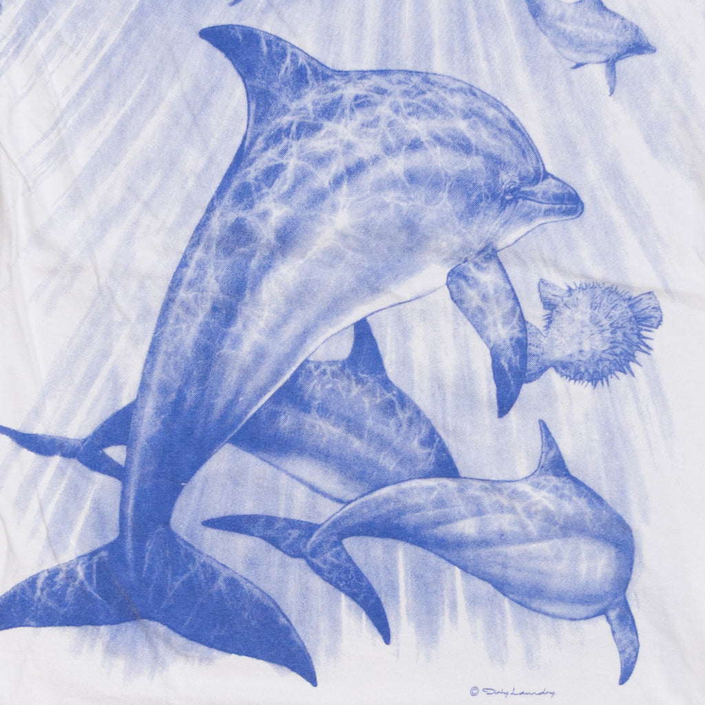 Dolphin AOP T Shirt, XL