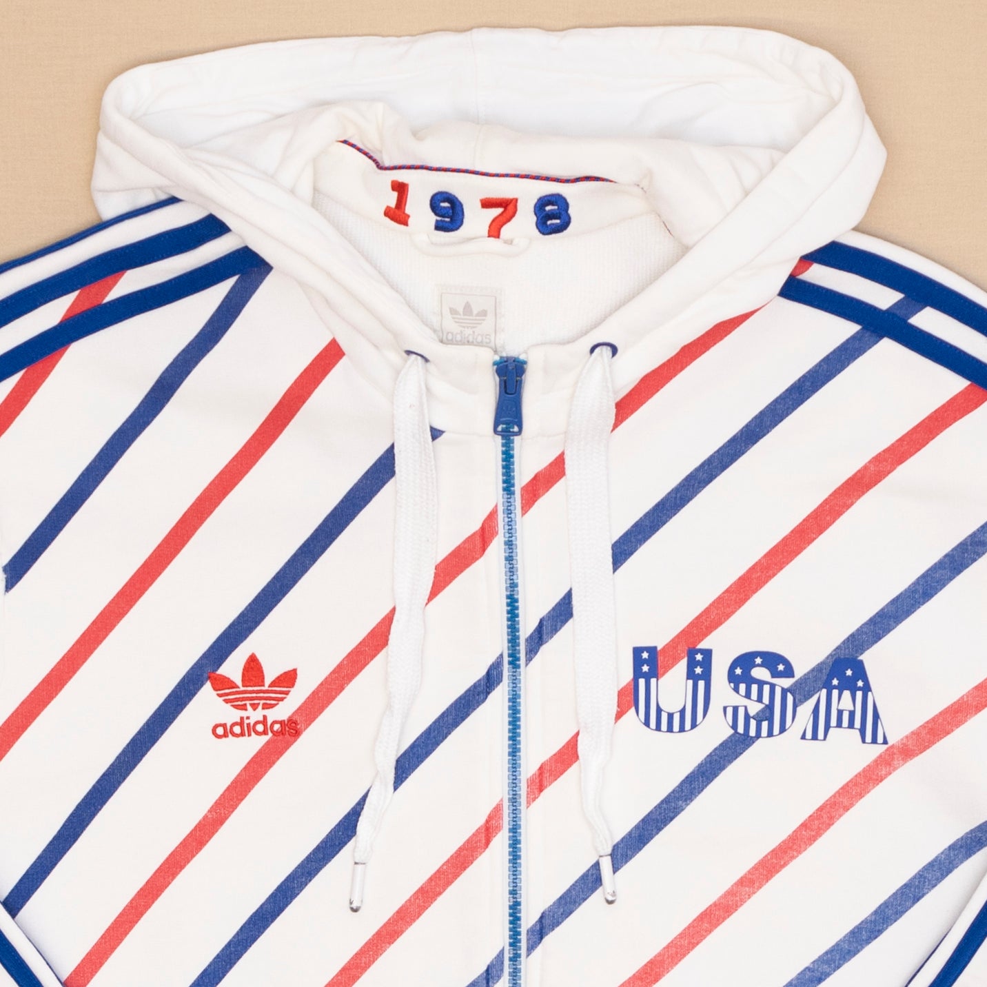 Adidas WM '78 USA Zip Hoodie, L