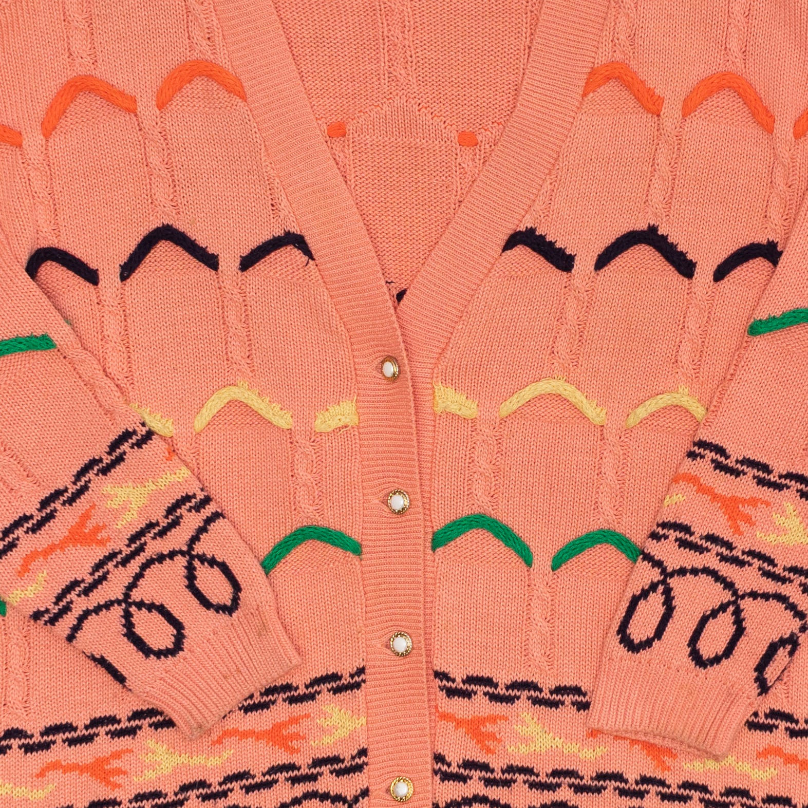 Pastell Strick Cardigan, L-XL