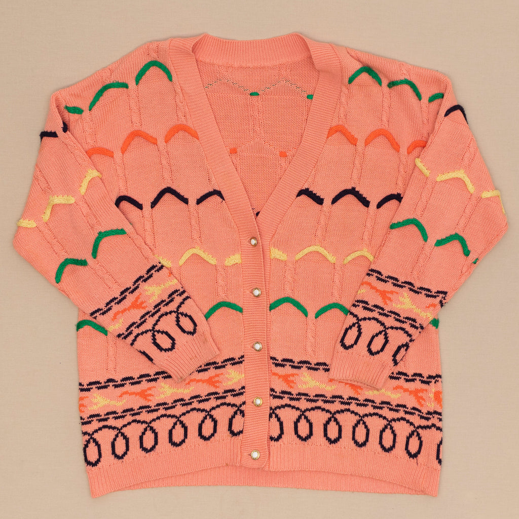 Pastell Strick Cardigan, L-XL