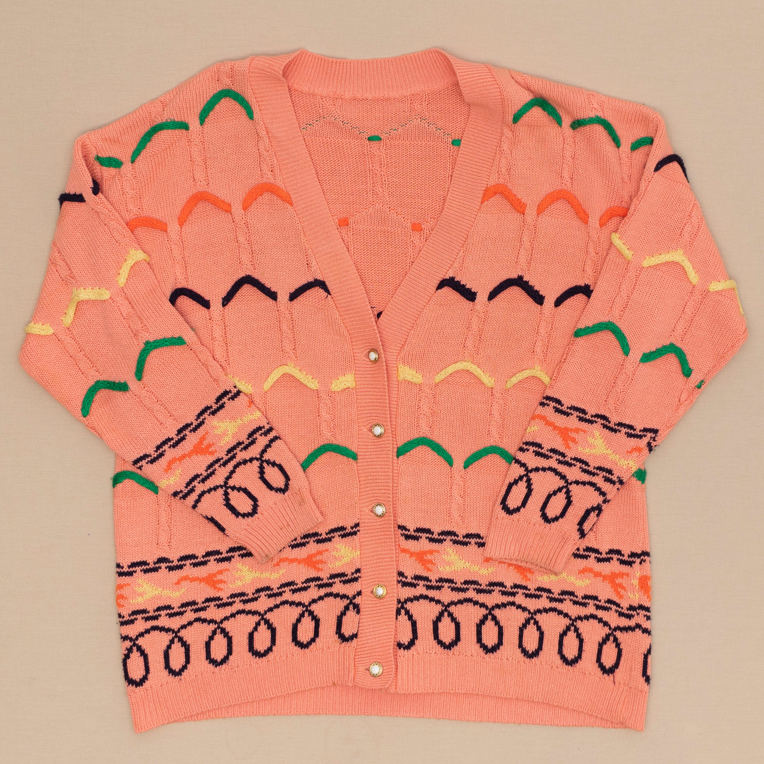 Pastell Strick Cardigan, L-XL