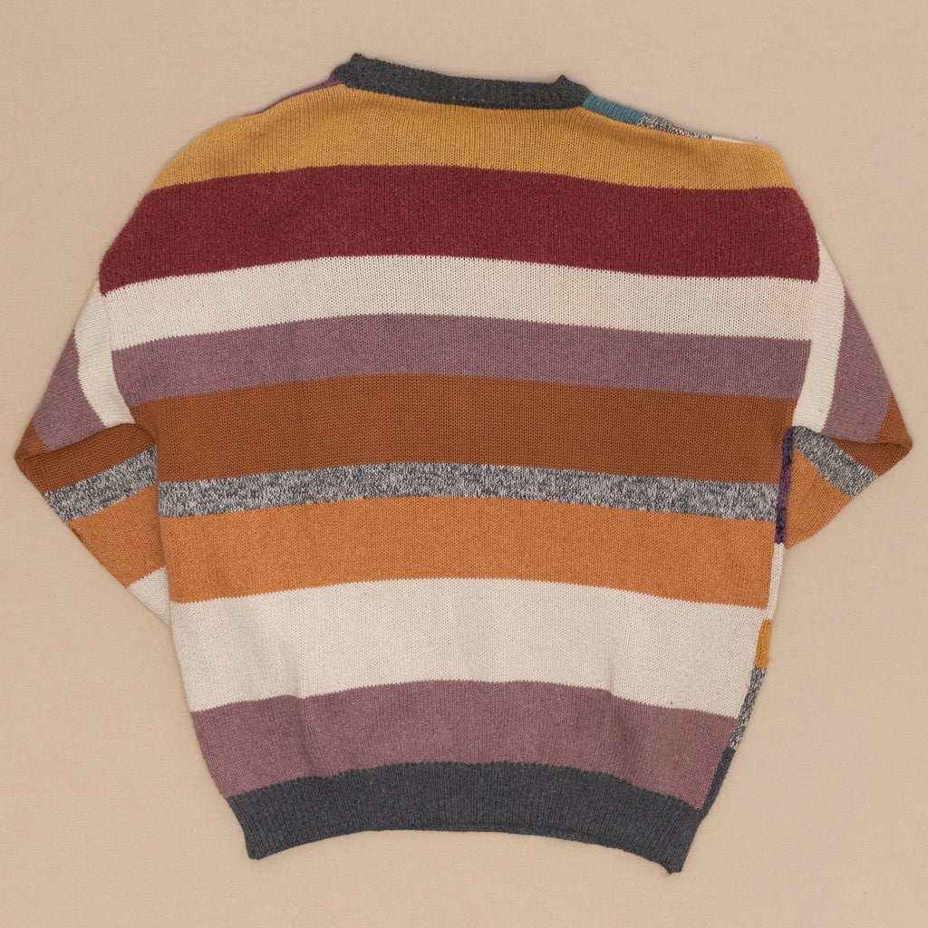 Patchwork Strickpullover, L