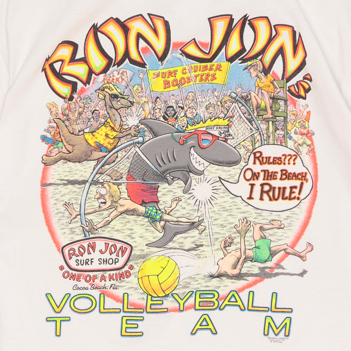 Ron Jon Volleyball T Shirt, L