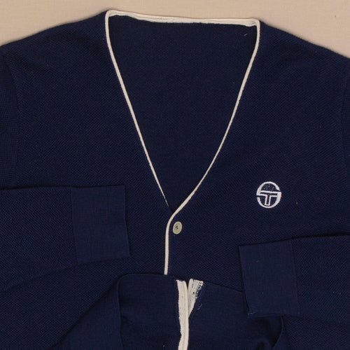80s Sergio Tacchini Strick Cardigan, M