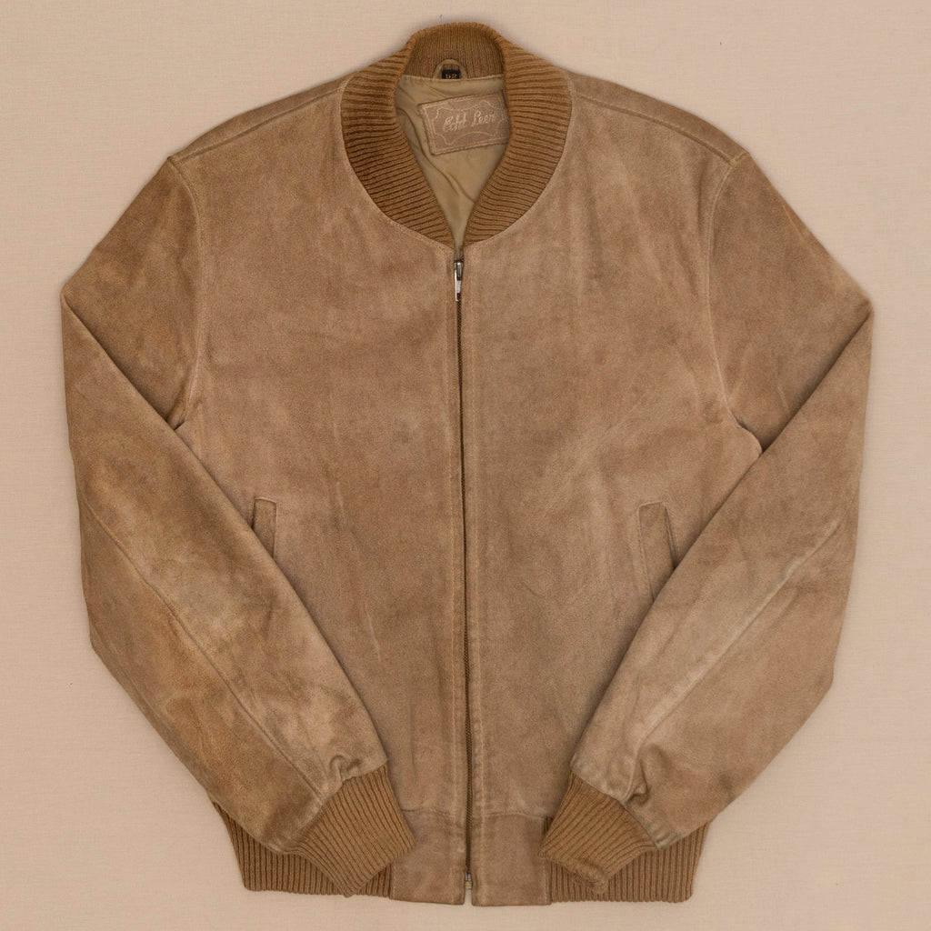 80s Leder Bomberjacke, M