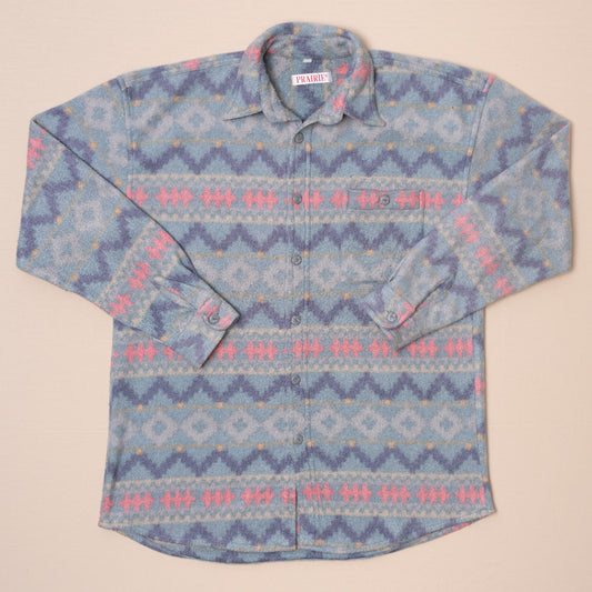 Pattern Fleece Hemd, L