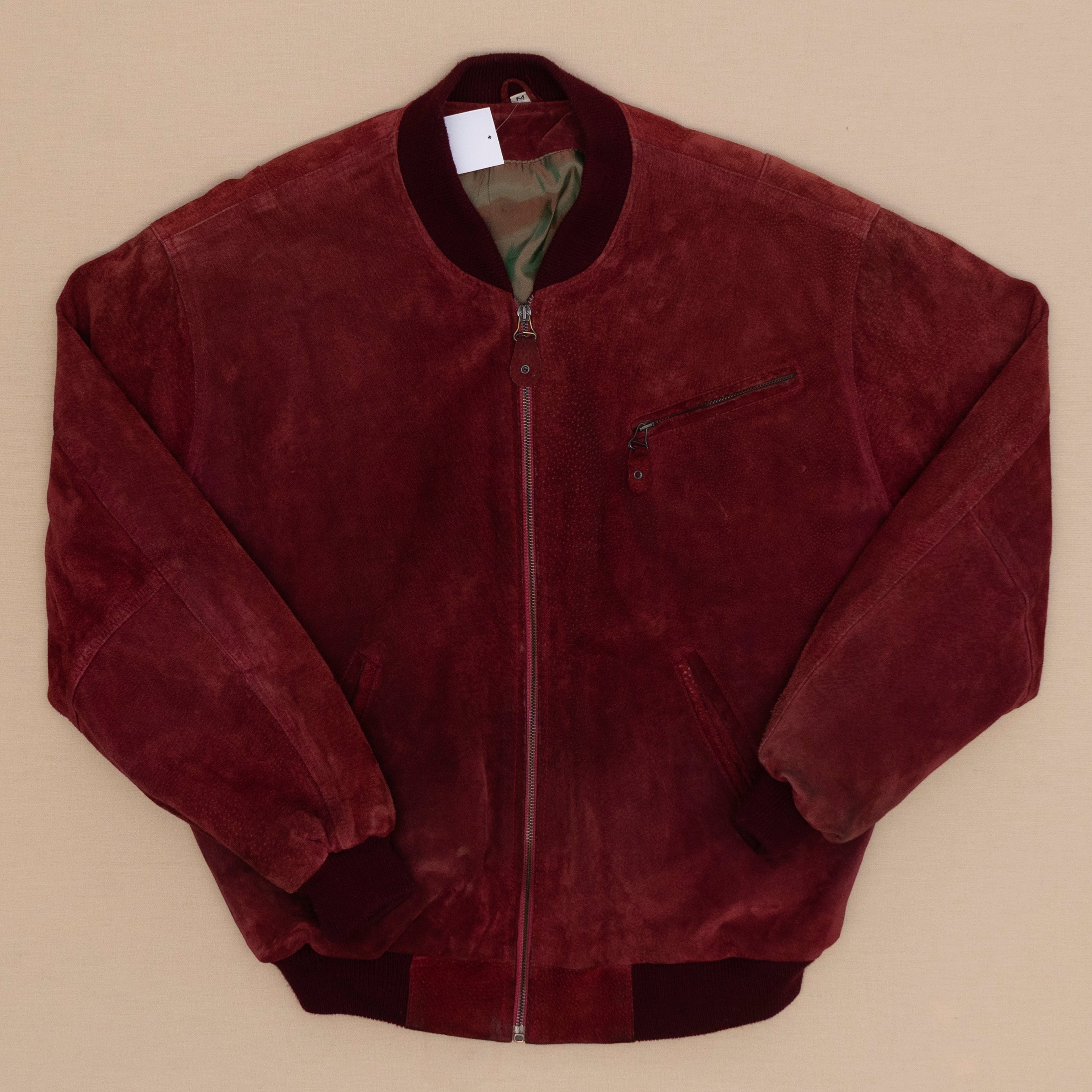 Leder Bomberjacke, M