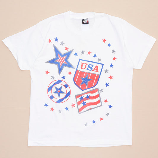 USA 4th of July T Shirt, L