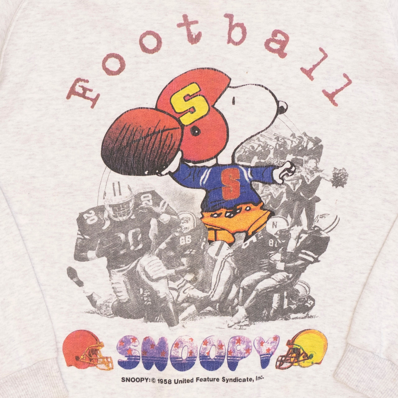 Snoopy Football Sweater, M