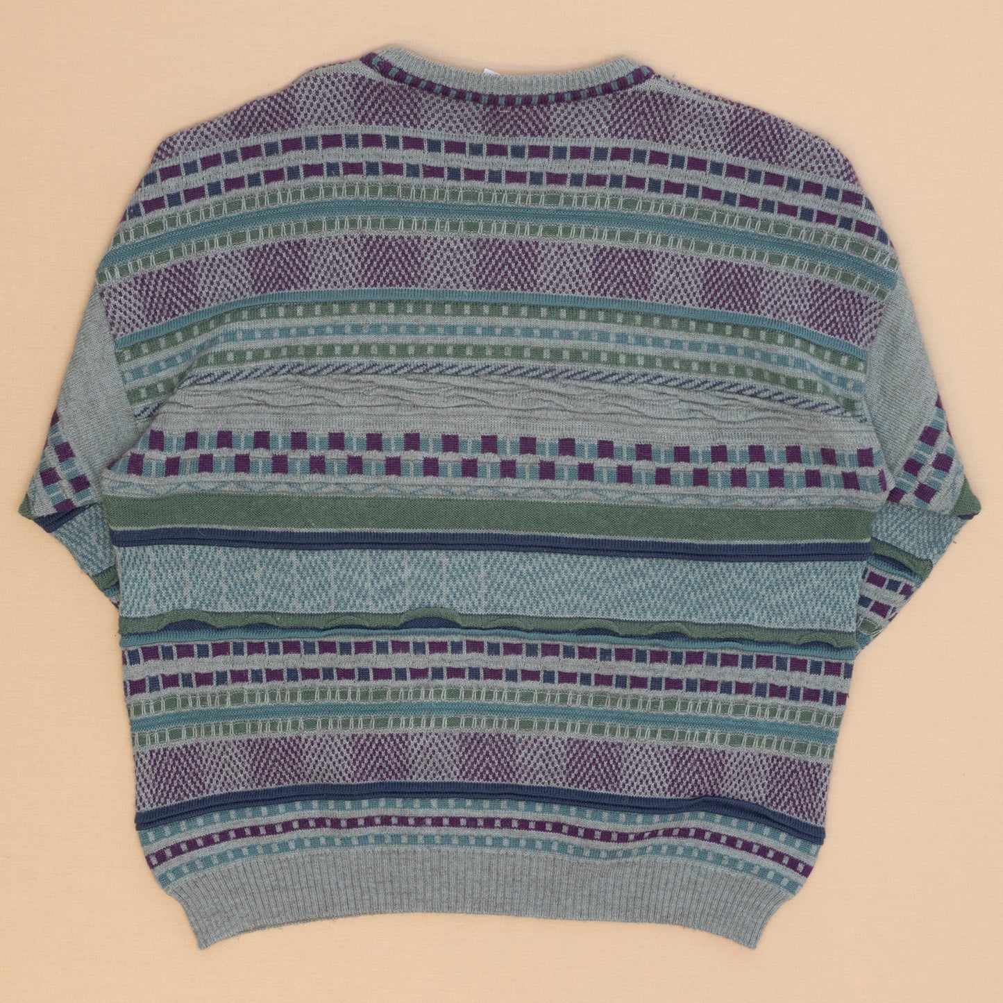 Textured Strickpullover, XL