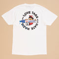 Love Tags Hate Nazis T Shirt (weiß)