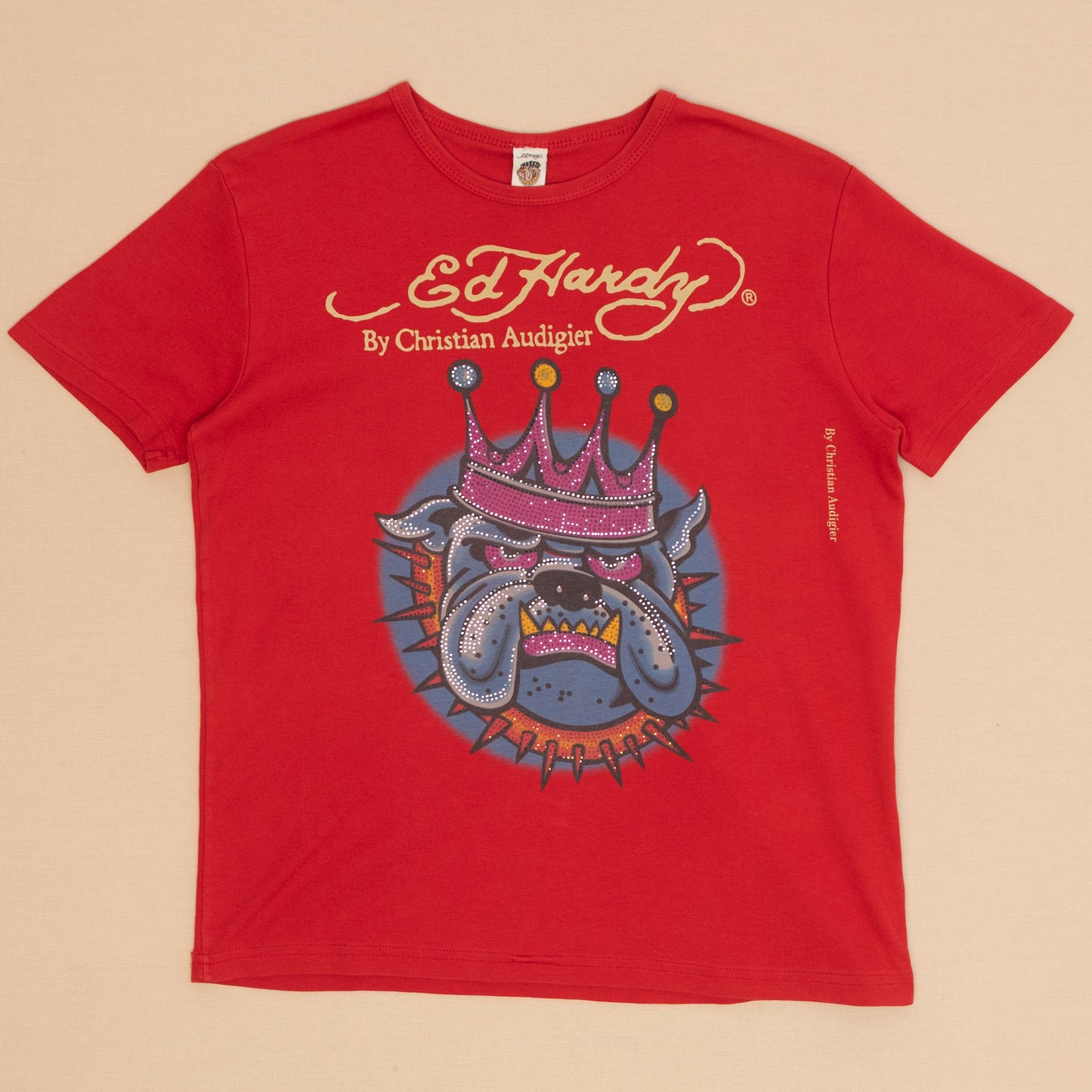 Ed Hardy Bulldog T Shirt, M-L