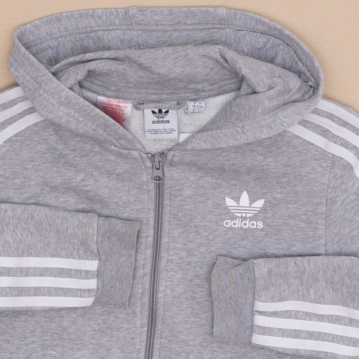 Adidas Zip Hoodie, Womens XS