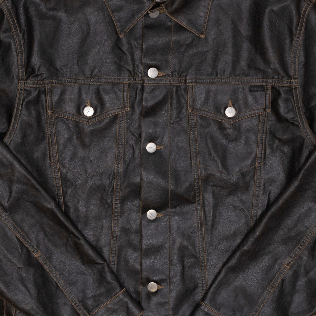 Kunstleder Jacke, XL