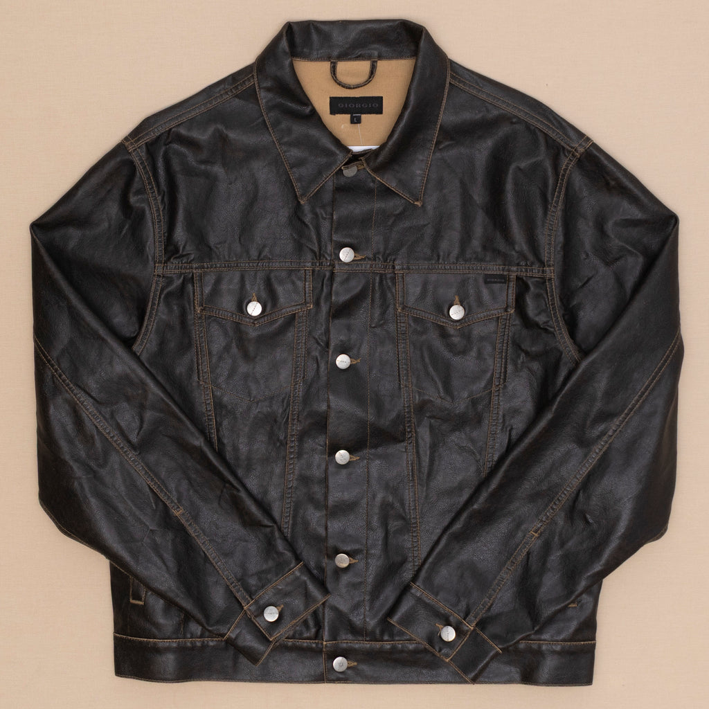 Kunstleder Jacke, XL