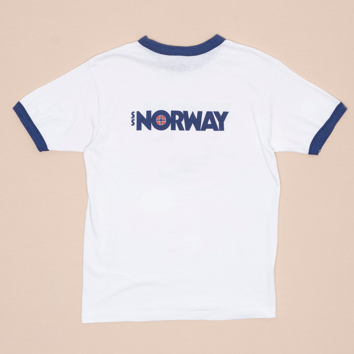 70s Norway Diving Ringer T Shirt, XS