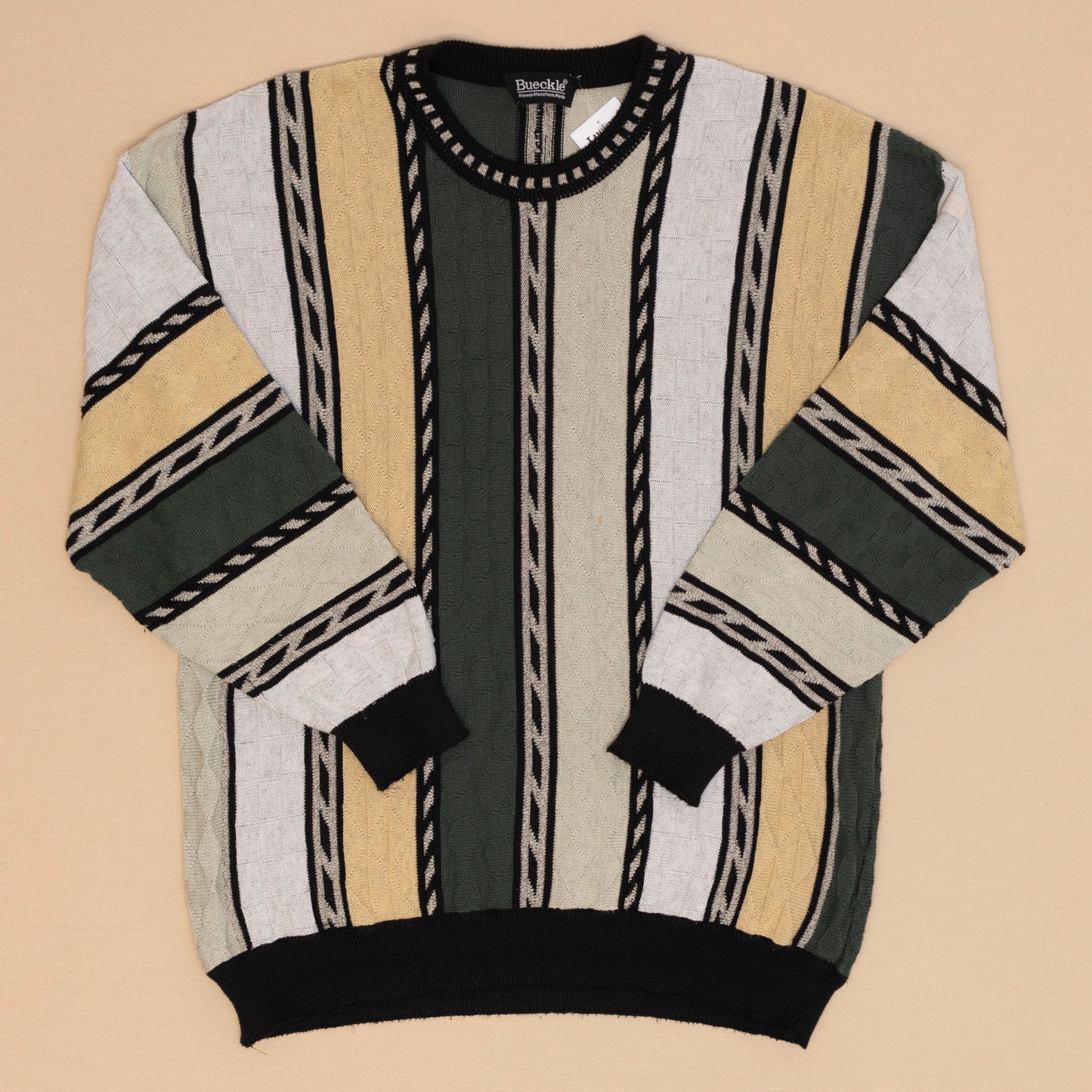 Bueckle Striped Strickpullover, L