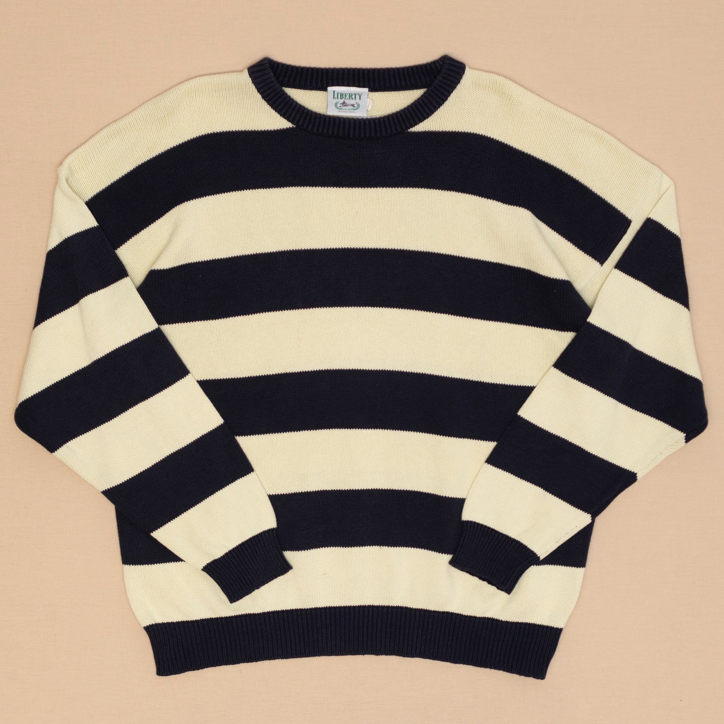 Striped Strickpullover, L